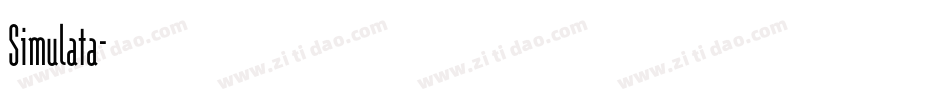Simulata字体转换