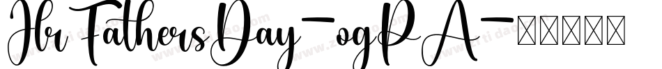 JlrFathersDay-ogPA字体转换