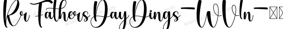 KrFathersDayDings-WV1n字体转换