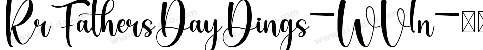 KrFathersDayDings-WV1n字体转换