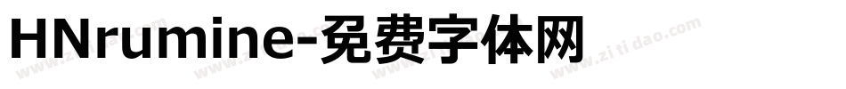 HNrumine字体转换