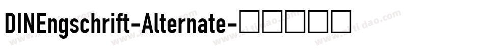 DINEngschrift-Alternate字体转换