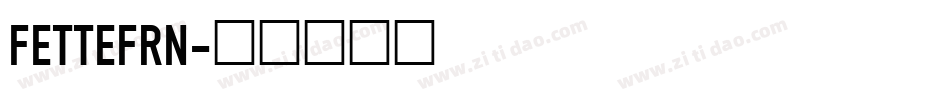 FETTEFRN字体转换