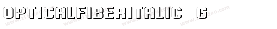 OpticalFiberItalic-7G64字体转换