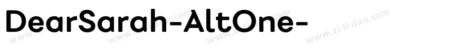 DearSarah-AltOne字体转换