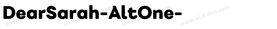 DearSarah-AltOne字体转换