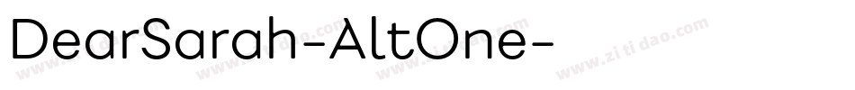DearSarah-AltOne字体转换