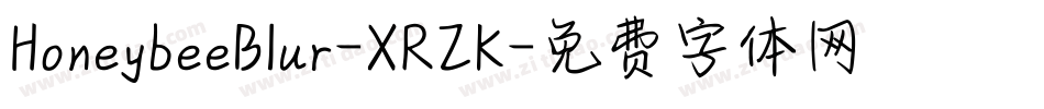 HoneybeeBlur-XRZK字体转换