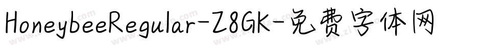 HoneybeeRegular-Z8GK字体转换