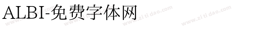 ALBI字体转换