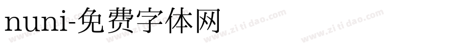 nuni字体转换