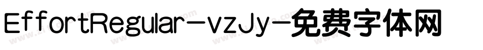 EffortRegular-vzJy字体转换