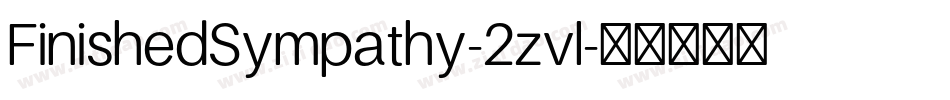 FinishedSympathy-2zvl字体转换