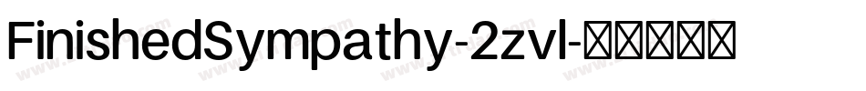 FinishedSympathy-2zvl字体转换