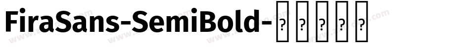 FiraSans-SemiBold字体转换