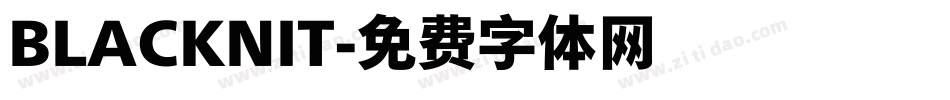 BLACKNIT字体转换
