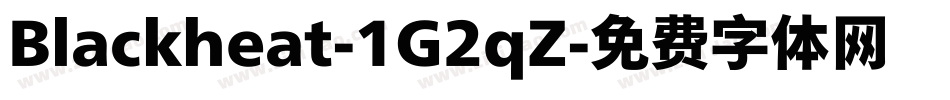 Blackheat-1G2qZ字体转换