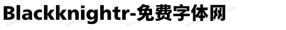 Blackknightr字体转换