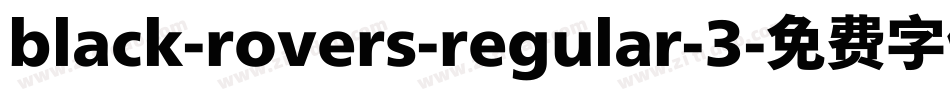 black-rovers-regular-3字体转换