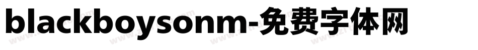 blackboysonm字体转换