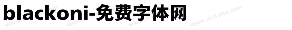 blackoni字体转换