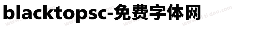 blacktopsc字体转换