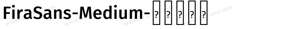 FiraSans-Medium字体转换