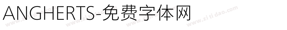 ANGHERTS字体转换