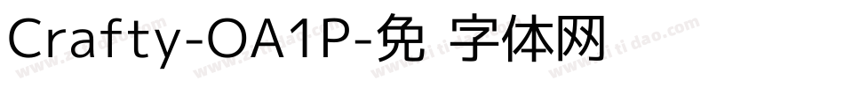 Crafty-OA1P字体转换