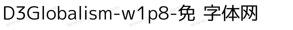 D3Globalism-w1p8字体转换