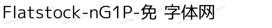 Flatstock-nG1P字体转换