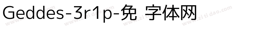 Geddes-3r1p字体转换 Geddes-3r1p字体转换