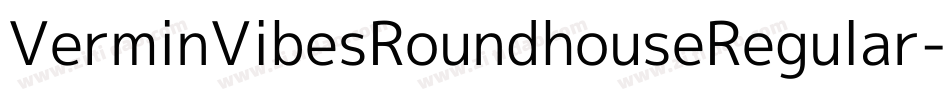 VerminVibesRoundhouseRegular-7D1P字体转换