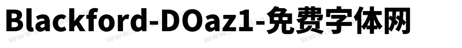 Blackford-DOaz1字体转换