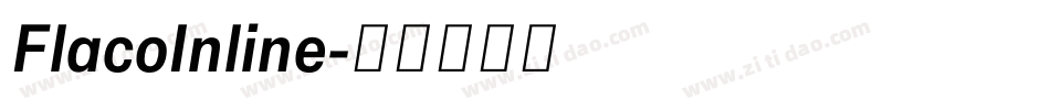 FlacoInline字体转换