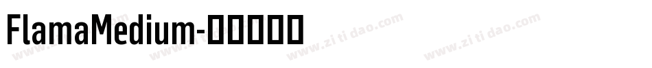 FlamaMedium字体转换