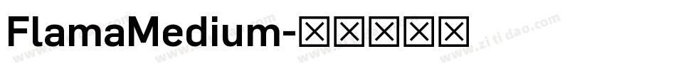 FlamaMedium字体转换