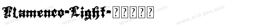 Flamenco-Light字体转换