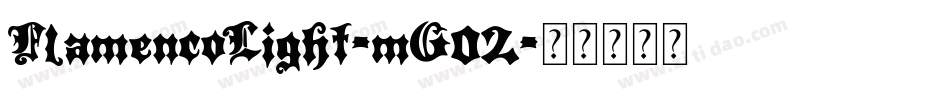 FlamencoLight-mG02字体转换