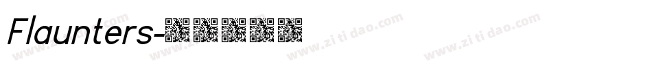 Flaunters字体转换