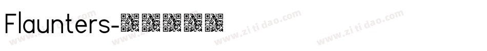 Flaunters字体转换