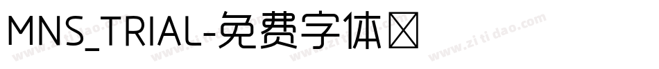 MNS_TRIAL字体转换