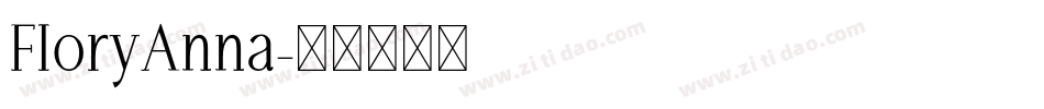 FloryAnna字体转换
