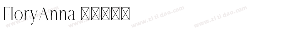 FloryAnna字体转换