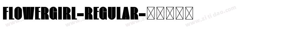 FlowerGirl-Regular字体转换