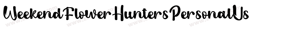 WeekendFlowerHuntersPersonalUse-Gw7a字体转换