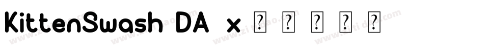 KittenSwash-DA6x字体转换