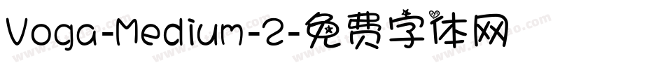 Voga-Medium-2字体转换