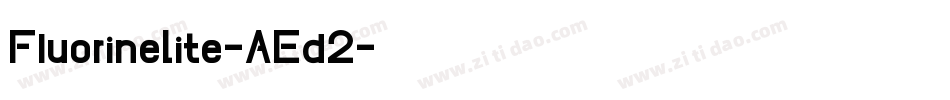FluorineLite-AEd2字体转换