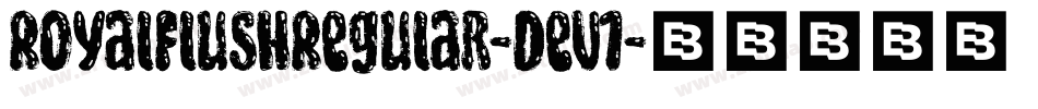 RoyalFlushRegular-Dev1字体转换